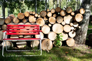 Retro 322 2-sits Bänk Utomhus Vit/Röd - Varax - Utemöbler & utemiljö - Balkong & altan - Balkongmöbler - Balkongstol