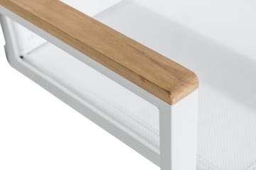 Stapelstol Utomhus Las Vegas - Teak/Vit - Utemöbler & utemiljö - Balkong & altan - Balkongmöbler - Balkongstol