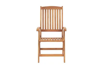 Trädgårdsstol 2 st akaciaträ med dyna i röd JAVA - Trä/natur - Utemöbler & utemiljö - Balkong & altan - Balkongmöbler - Balkongstol