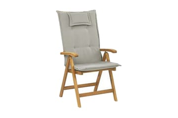 Trädgårdsstol 6 st akaciaträ med dyna JAVA - Trä/natur - Utemöbler & utemiljö - Balkong & altan - Balkongmöbler - Balkongstol