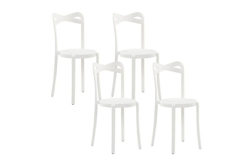 Utestol 4 st vit CAMOGLI - Vit - Utemöbler & utemiljö - Balkong & altan - Balkongmöbler - Balkongstol