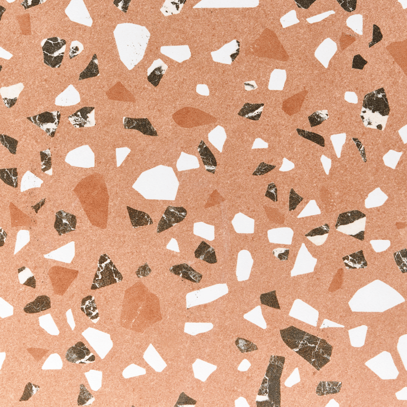 Bistrobord utomhus Adrano 60 cm Terrazzoeffekt Järn - Svart/Orange - Utemöbler & utemiljö - Balkong & altan - Balkongmöbler - Balkongbord