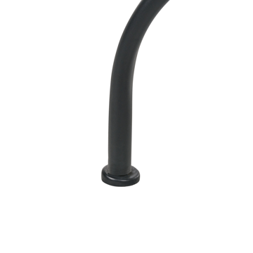 Bistrobord utomhus Adrano 60 cm Terrazzoeffekt Järn - Svart/Orange - Utemöbler & utemiljö - Balkong & altan - Balkongmöbler - Balkongbord