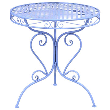 Bistrobord utomhus Albinia 70 cm Järn - Blå - Utemöbler & utemiljö - Balkong & altan - Balkongmöbler - Balkongbord