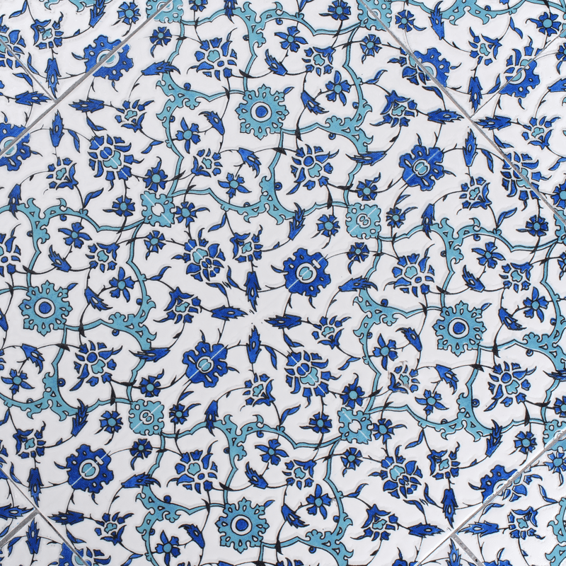 Bistrobord utomhus Chapeco 60 cm Järn - Svart/Blå/Vit - Utemöbler & utemiljö - Balkong & altan - Balkongmöbler - Balkongbord