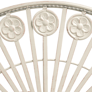 Bistrobord utomhus Coggia 80 cm Järn - Beige - Utemöbler & utemiljö - Balkong & altan - Balkongmöbler - Balkongbord