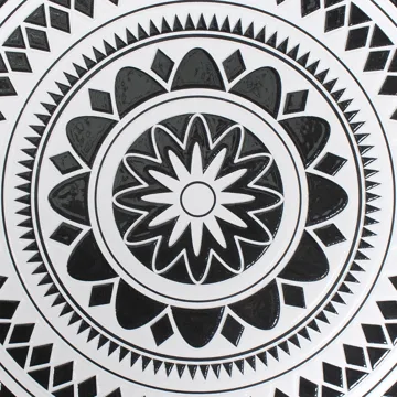 Bistrobord utomhus Comiso 60 cm Järn - Svart/Vit - Utemöbler & utemiljö - Balkong & altan - Balkongmöbler - Balkongbord