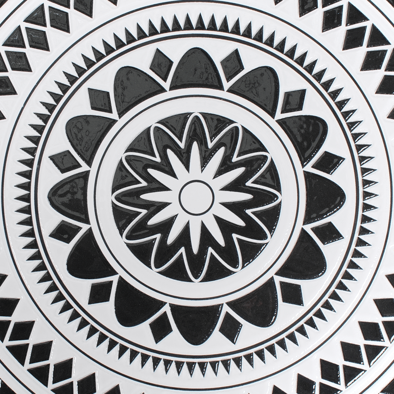 Bistrobord utomhus Comiso 60 cm Järn - Svart/Vit - Utemöbler & utemiljö - Balkong & altan - Balkongmöbler - Balkongbord