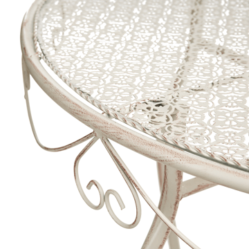 Bistrobord utomhus Folelli 80 cm Järn - Beige - Utemöbler & utemiljö - Balkong & altan - Balkongmöbler - Balkongbord