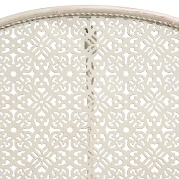 Bistrobord utomhus Juina 80 cm Järn - Beige - Utemöbler & utemiljö - Balkong & altan - Balkongmöbler - Balkongbord