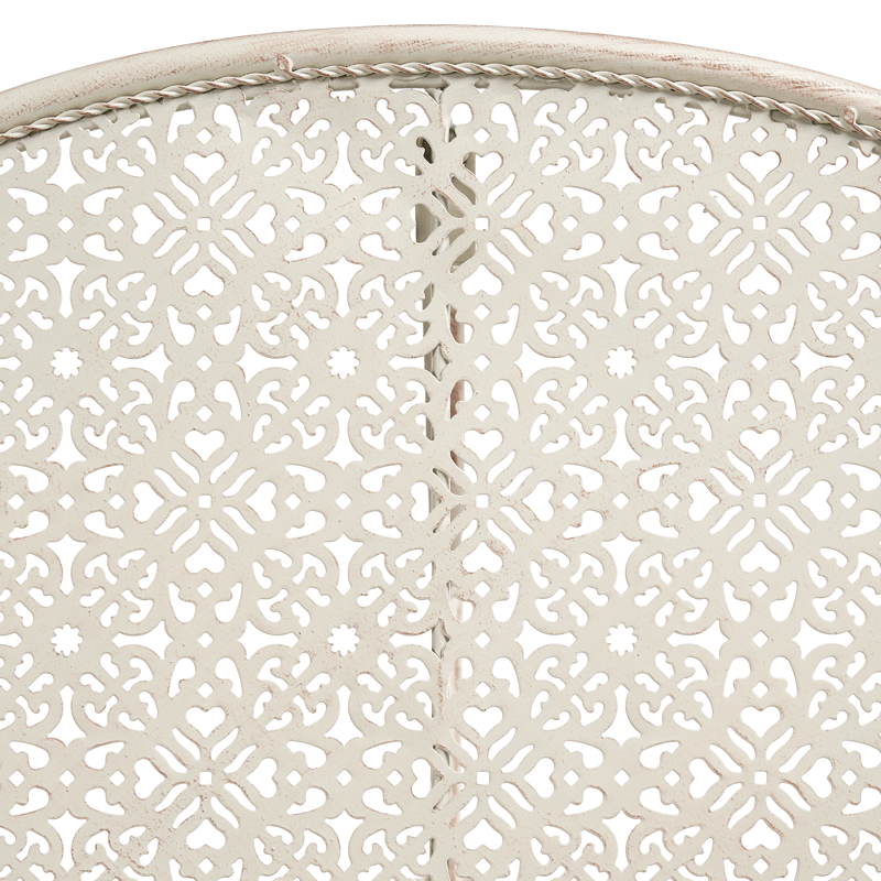 Bistrobord utomhus Juina 80 cm Järn - Beige - Utemöbler & utemiljö - Balkong & altan - Balkongmöbler - Balkongbord