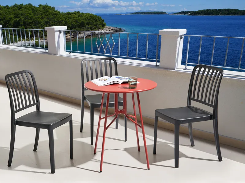 Bistrobord utomhus Taltal 64 cm - Röd - Utemöbler & utemiljö - Balkong & altan - Balkongmöbler - Balkongbord