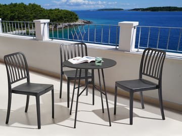 Bistrobord utomhus Taltal 64 cm - Svart - Utemöbler & utemiljö - Balkong & altan - Balkongmöbler - Balkongbord