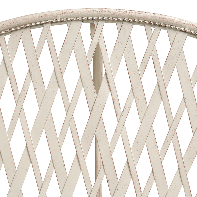 Bistrobord utomhus Yaviza 80 cm Järn - Beige - Utemöbler & utemiljö - Balkong & altan - Balkongmöbler - Balkongbord