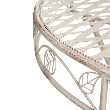 Bistrobord utomhus Yaviza 80 cm Järn - Beige - Utemöbler & utemiljö - Balkong & altan - Balkongmöbler - Balkongbord