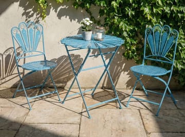 Bistrobord utomhus Pavia 71 cm Järn - Blå - Utemöbler & utemiljö - Balkong & altan - Balkongmöbler - Balkongbord