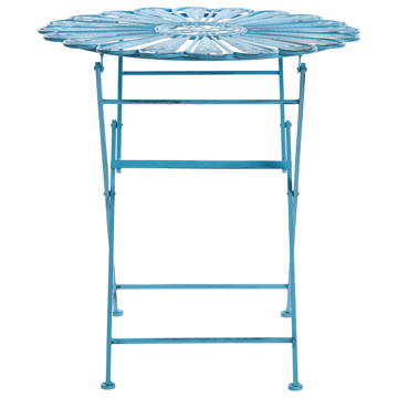 Bistrobord utomhus Pavia 71 cm Järn - Blå - Utemöbler & utemiljö - Balkong & altan - Balkongmöbler - Balkongbord