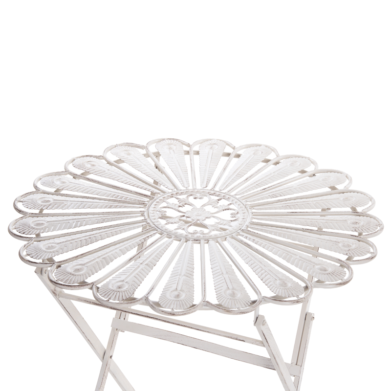 Bistrobord utomhus Pavia 71 cm Järn - Vit - Utemöbler & utemiljö - Balkong & altan - Balkongmöbler - Balkongbord