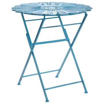 Bistrobord utomhus Pavia 71 cm Järn - Blå - Utemöbler & utemiljö - Balkong & altan - Balkongmöbler - Balkongbord