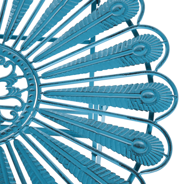 Bistrobord utomhus Pavia 71 cm Järn - Blå - Utemöbler & utemiljö - Balkong & altan - Balkongmöbler - Balkongbord