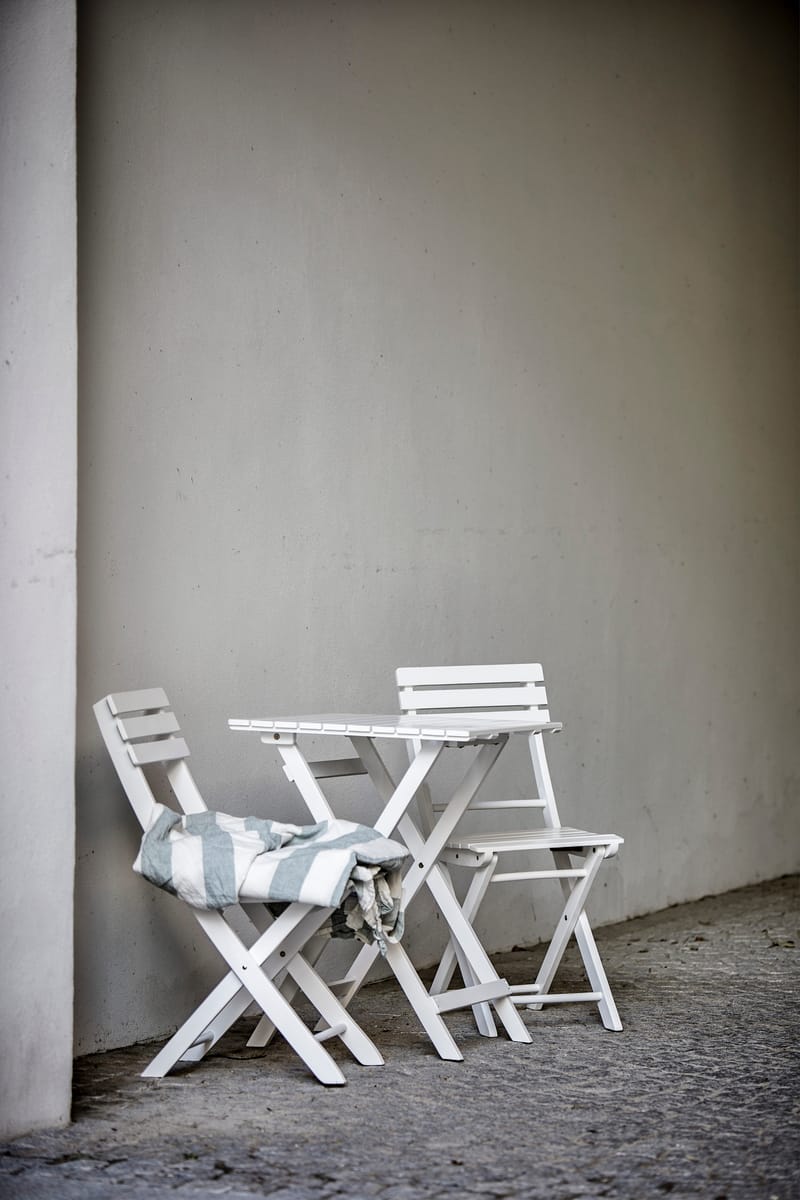 Cafébord Hillerstorp Åre Vit 58 x 58 cm - Vit - Utemöbler & utemiljö - Balkong & altan - Balkongmöbler - Balkongbord