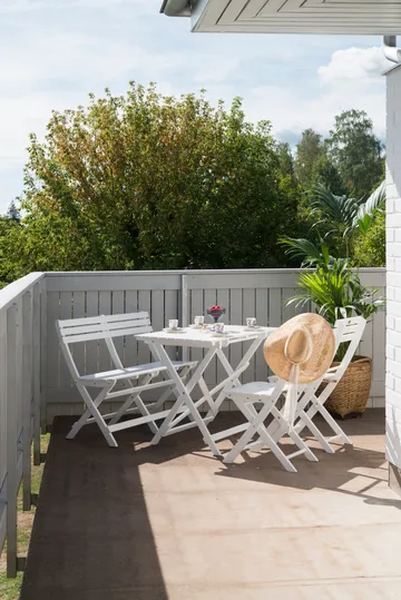 Cafébord Hillerstorp Åre Vit 95 x 72 cm - Vit - Utemöbler & utemiljö - Balkong & altan - Balkongmöbler - Balkongbord