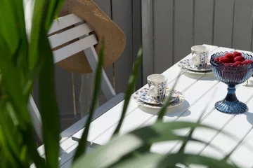 Cafébord Hillerstorp Åre Vit 95 x 72 cm - Vit - Utemöbler & utemiljö - Balkong & altan - Balkongmöbler - Balkongbord