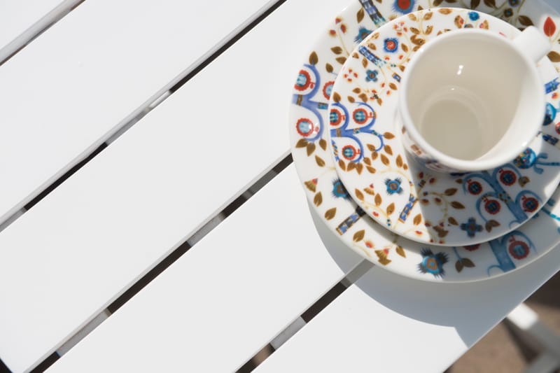 Cafébord Hillerstorp Åre Vit 95 x 72 cm - Vit - Utemöbler & utemiljö - Balkong & altan - Balkongmöbler - Balkongbord