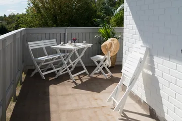 Cafébord Hillerstorp Åre Vit 95 x 72 cm - Vit - Utemöbler & utemiljö - Balkong & altan - Balkongmöbler - Balkongbord