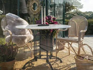 Caféstol Hillerstorp Silja - Grå - Utemöbler & utemiljö - Balkong & altan - Balkongmöbler - Balkongstol