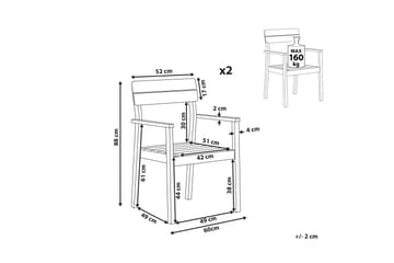 Cellino Karmstol Utomhus - Ljusbrun - Utemöbler & utemiljö - Balkong & altan - Balkongmöbler - Balkongstol