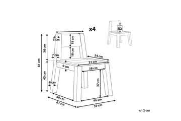 Coteto Matstol Utomhus - Ljusbrun - Utemöbler & utemiljö - Balkong & altan - Balkongmöbler - Balkongstol