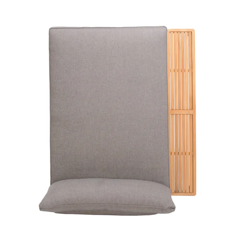 Dagbädd för utomhusbruk TOPAZ XL - Trä/grå - Utemöbler & utemiljö - Balkong & altan - Balkongmöbler - Balkongsoffa