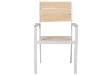 Edmundston Karmstol Utomhus - Beige/Vit - Utemöbler & utemiljö - Balkong & altan - Balkongmöbler - Balkongstol