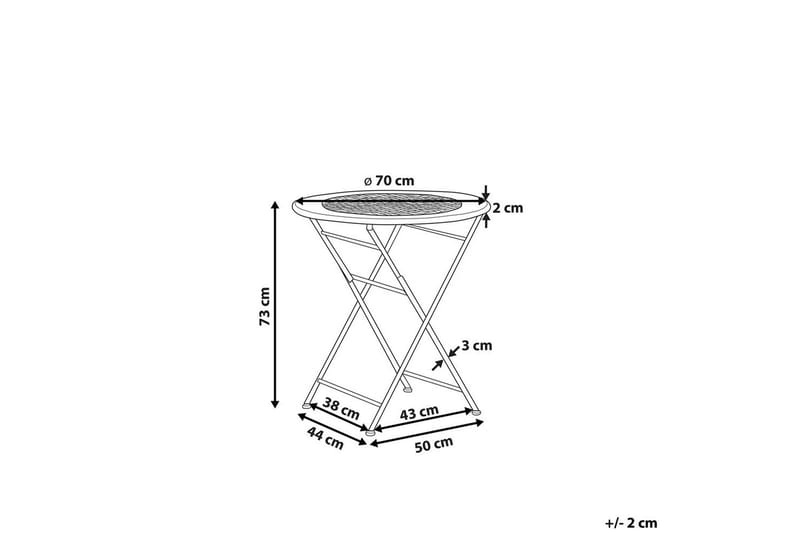 Fällbart bord Bivio - Utemöbler & utemiljö - Balkong & altan - Balkongmöbler - Balkongbord