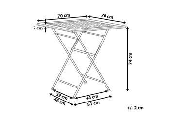 Fällbart bord Bormio - Utemöbler & utemiljö - Balkong & altan - Balkongmöbler - Balkongbord