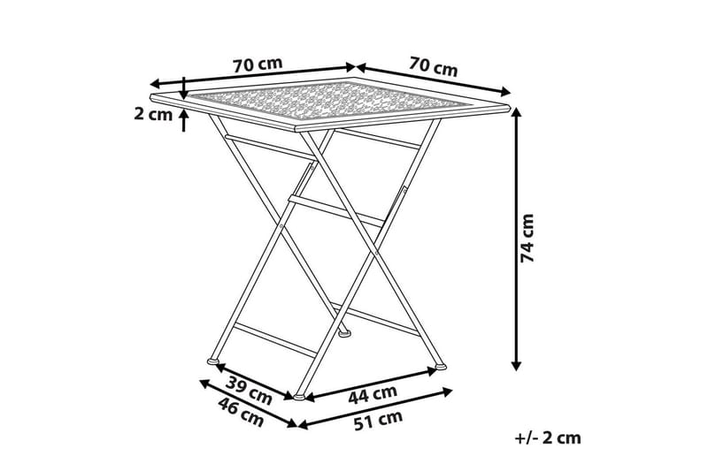 Fällbart bord Bormio - Utemöbler & utemiljö - Balkong & altan - Balkongmöbler - Balkongbord