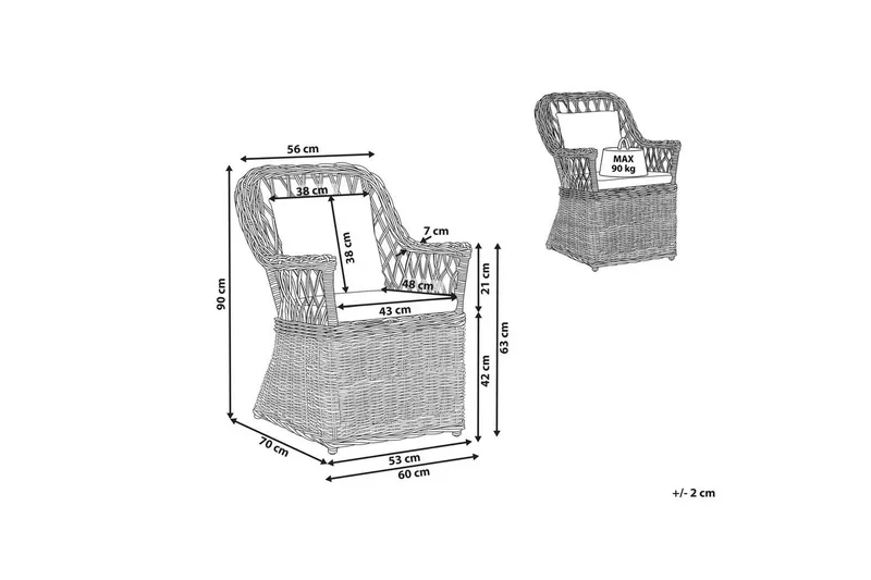 Fåtölj Maros - Utemöbler & utemiljö - Balkong & altan - Balkongmöbler - Balkongstol
