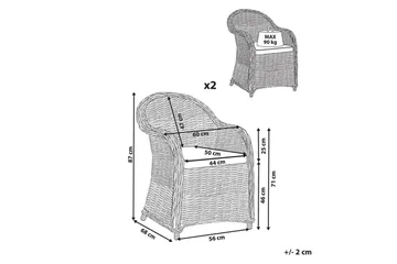 Fåtölj Susua Ii set om 2 - Utemöbler & utemiljö - Balkong & altan - Balkongmöbler - Balkongstol