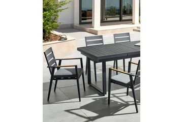 Fortify Karmstol Utomhus - Svart/Grå - Utemöbler & utemiljö - Balkong & altan - Balkongmöbler - Balkongstol