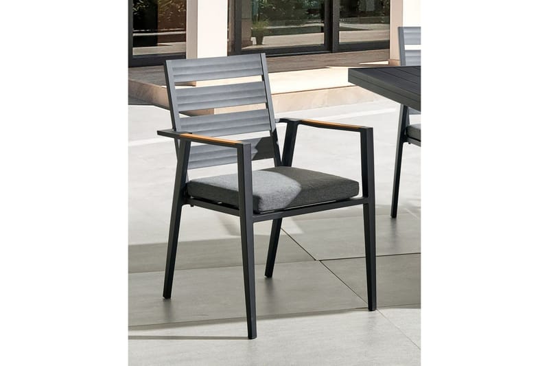 Fortify Karmstol Utomhus - Svart/Grå - Utemöbler & utemiljö - Balkong & altan - Balkongmöbler - Balkongstol