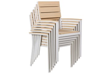 Grosseto Karmstol Utomhus - Beige/Vit - Utemöbler & utemiljö - Balkong & altan - Balkongmöbler - Balkongstol