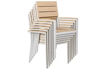 Grosseto Karmstol Utomhus - Beige/Vit - Utemöbler & utemiljö - Balkong & altan - Balkongmöbler - Balkongstol