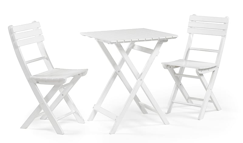Hillerstorp Åre Klappstol 2-pack - Vit - Utemöbler & utemiljö - Balkong & altan - Balkongmöbler - Balkongstol