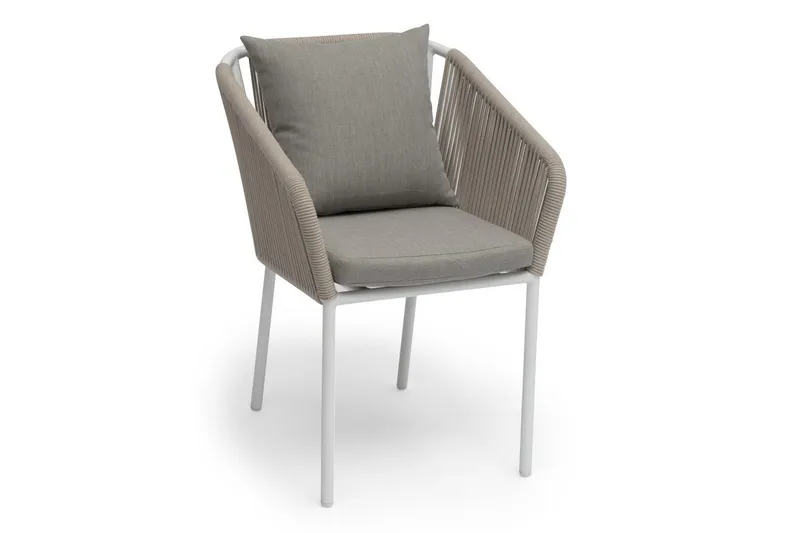Hillerstorp Lersund Matstol Utomhus Vit, Vit