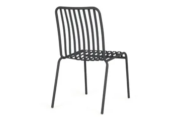 Jarva Matstol Utomhus i metall för balkong och uteplats - Grå / Svart - Utemöbler & utemiljö - Balkong & altan - Balkongmöbler - Balkongstol