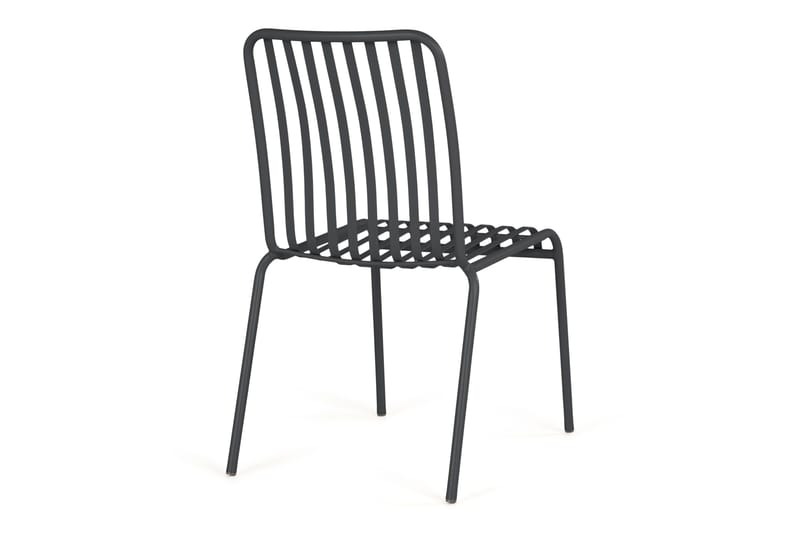 Jarva Matstol Utomhus i metall för balkong och uteplats - Grå / Svart - Utemöbler & utemiljö - Balkong & altan - Balkongmöbler - Balkongstol