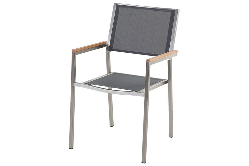 Karmstol Utomhus Bacoli 4 st - Grå/Silver/Ljusbrun - Utemöbler & utemiljö - Balkong & altan - Balkongmöbler - Balkongstol