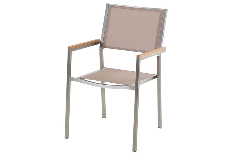 Karmstol Utomhus Bacoli - Beige/Silver - Utemöbler & utemiljö - Balkong & altan - Balkongmöbler - Balkongstol