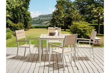 Karmstol Utomhus Edmundston - Beige/Vit - Utemöbler & utemiljö - Balkong & altan - Balkongmöbler - Balkongstol